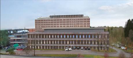 Nya operationshuset lasarettet i Gävle (illustration)